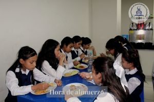 Compartiendo hora de almuerzo