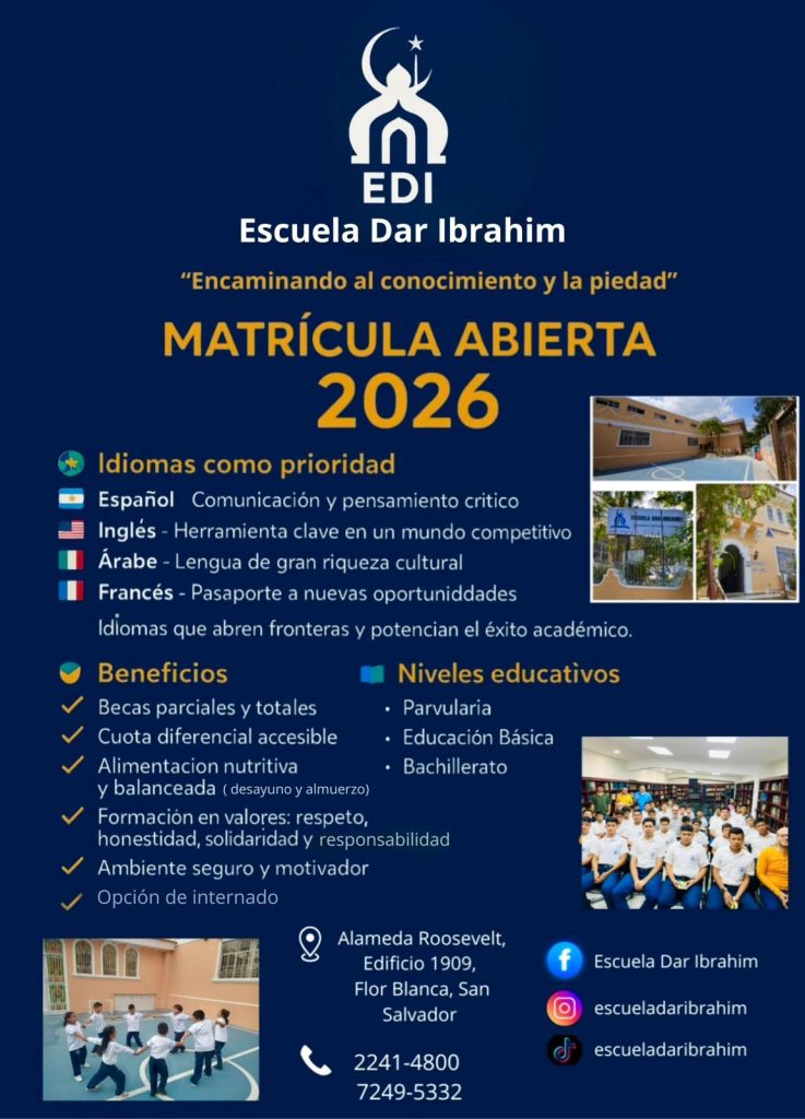 "Matricula abierta año 2026 Escuela Dar Ibrahim"